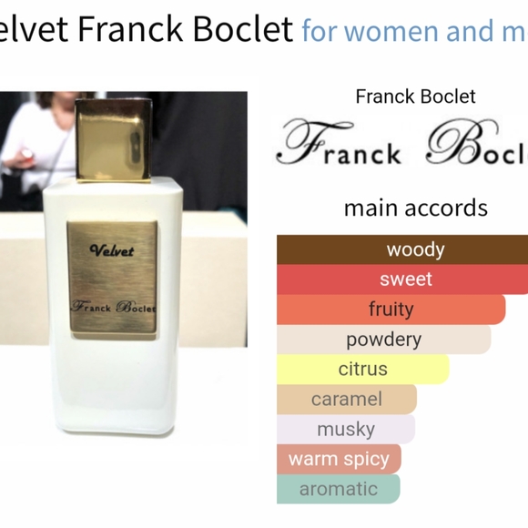 Franck Boclet Velvet 100ml perfume - Picture 3 of 4